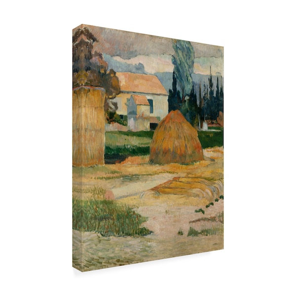 Gauguin 'Landscape Near Arles' Canvas Art,14x19